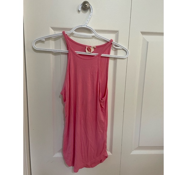 ANTHROPOLOGIE LILKA PINK SLEEVELESS RIBBED SOFT TANK TOP - Picture 4 of 4